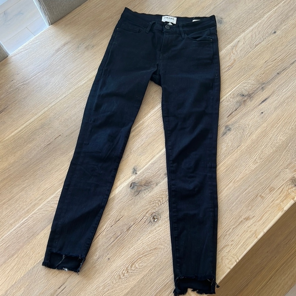 Black Frame Skinny Jeans